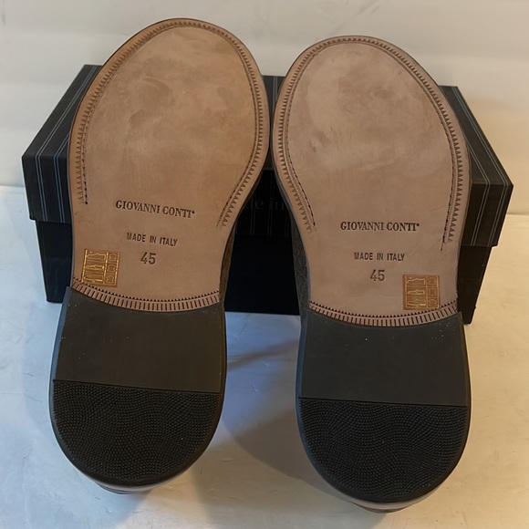 GIOVANNI CONTI - Best Quality Leather and Canvas Oxfords - New - Made in Italy - Picture 7 of 9